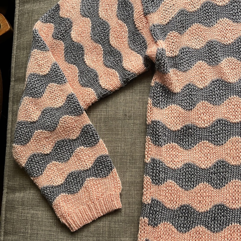 Vintage Jantzen Collared Striped Knit Sweater S/M - Picture 4 of 9